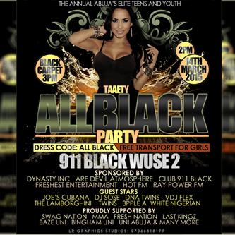 teamfreshest's tweet photo. All road to "All Black Party" 14th march 2015 @ 911Black http://t.co/Y0Q8xbFATF