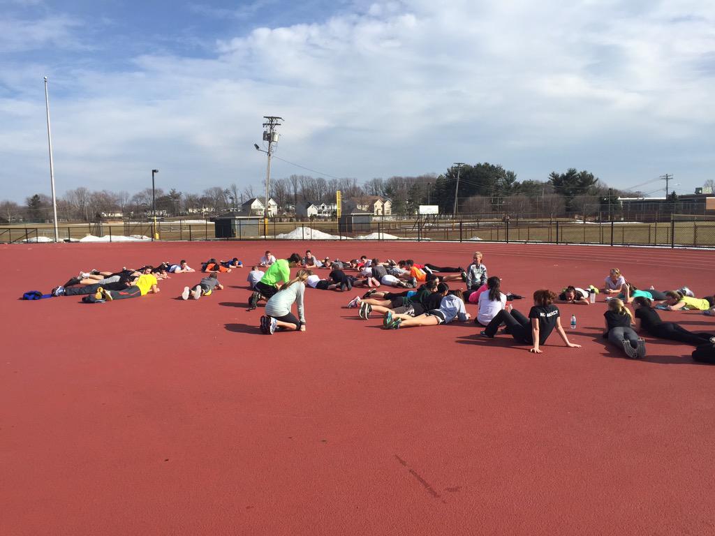 RaritanSports's tweet photo. Our Spring Track team is an Army of close to 100! Let's go Rockets #RocketLegacy http://t.co/lKgwMjVR5k
