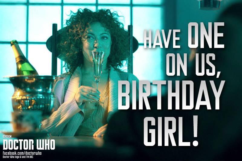 Happy Birthday AKA Alex Kingston..... I rather fancy River Song!   