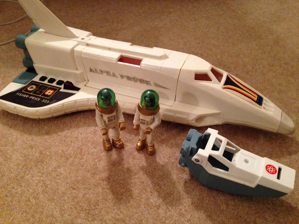 KevanX's tweet photo. "@TheGeekForce: @FisherPrice Adventure People figures and vehicles #alphaprobe #toys #retro http://t.co/BCZtKM6Syy" @therealfazz remember?