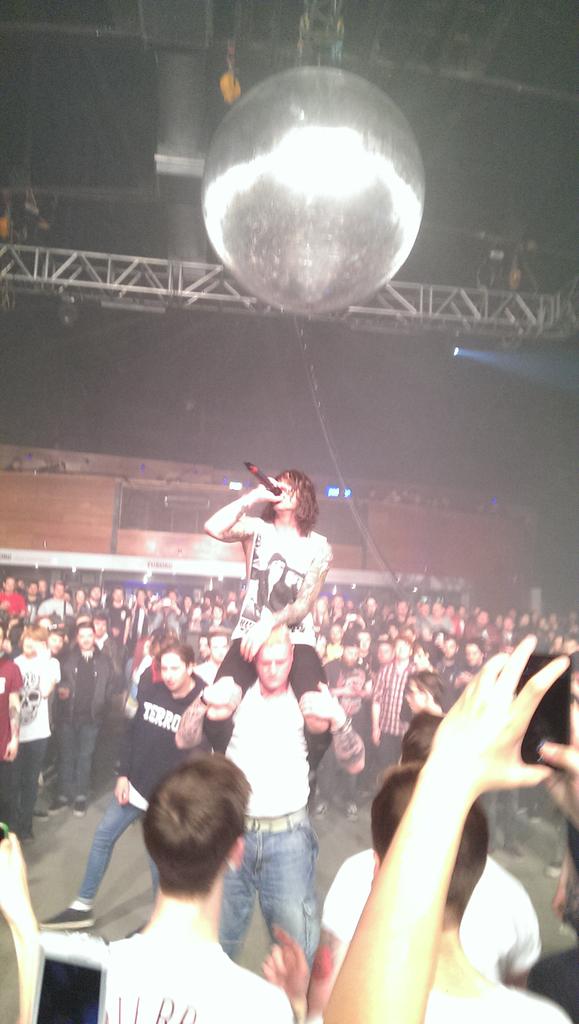 Looked like <a href="/BrockLesnar/">Brock Lesnar</a>💪 “<a href="/EddCaldwell/">Cage the Eddiphant</a>: Not to mention this happened during blessthefall ”