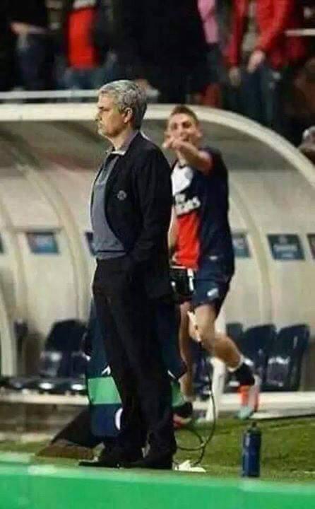 Grande #Mou bella partita! Saluti da Verrattino 😂😂 #ChelseaPsg <a href="/PSG_inside/">Paris Saint-Germain</a> <a href="/MarcoVerratti1/">Marco Verratti</a>