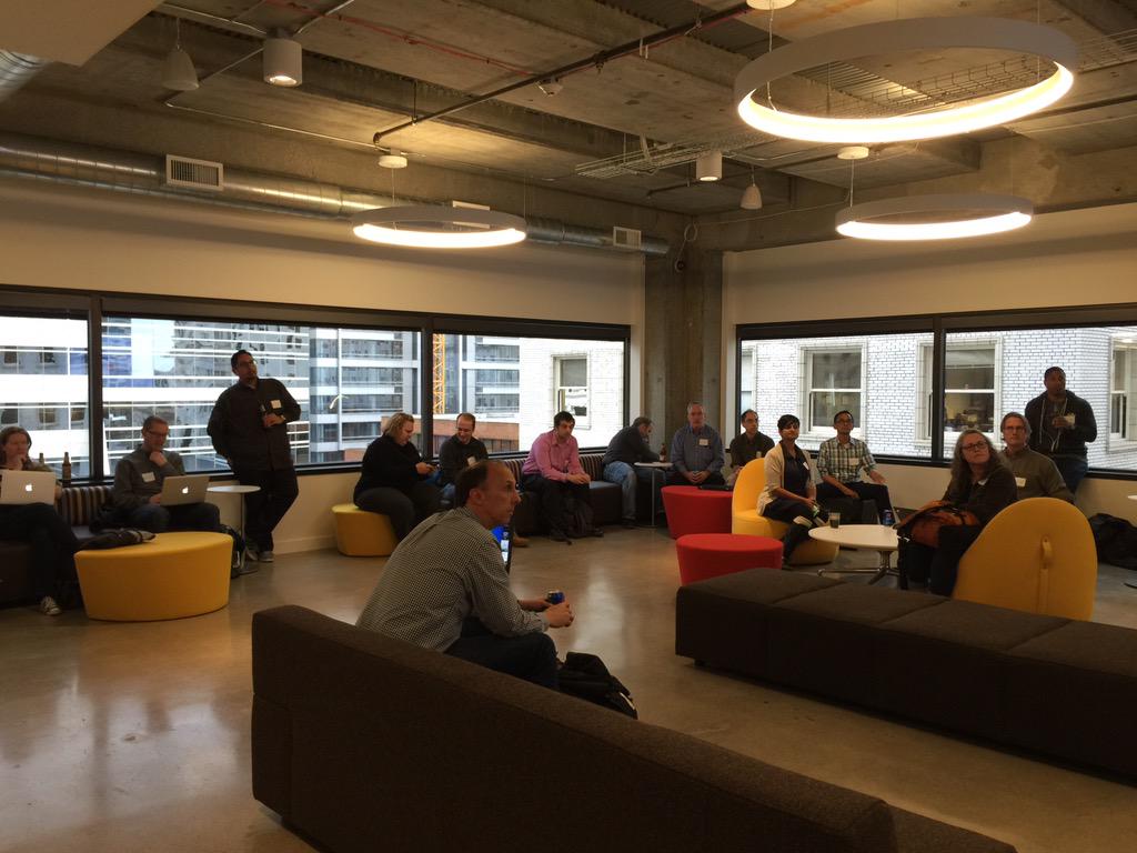 icloudsf's tweet image. Portland Dev Group kicks off #lightningdevweek @SmarshInc!