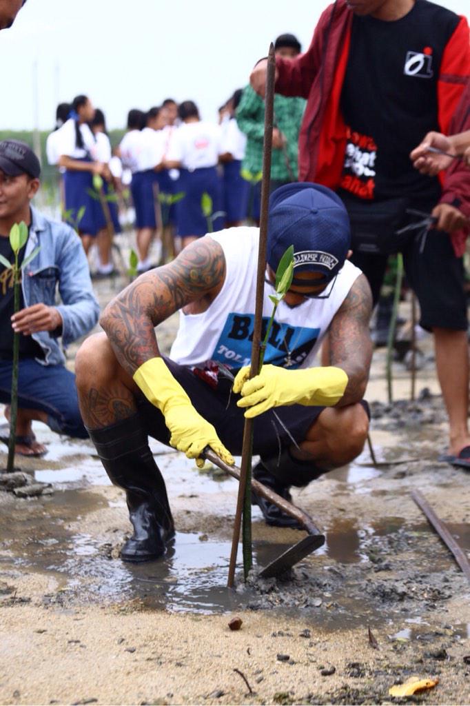 Tanam Mangrove, tanpa membangun resort itu lebih tulus daripada tanam mangrove tapi hianati area konservasi. x))