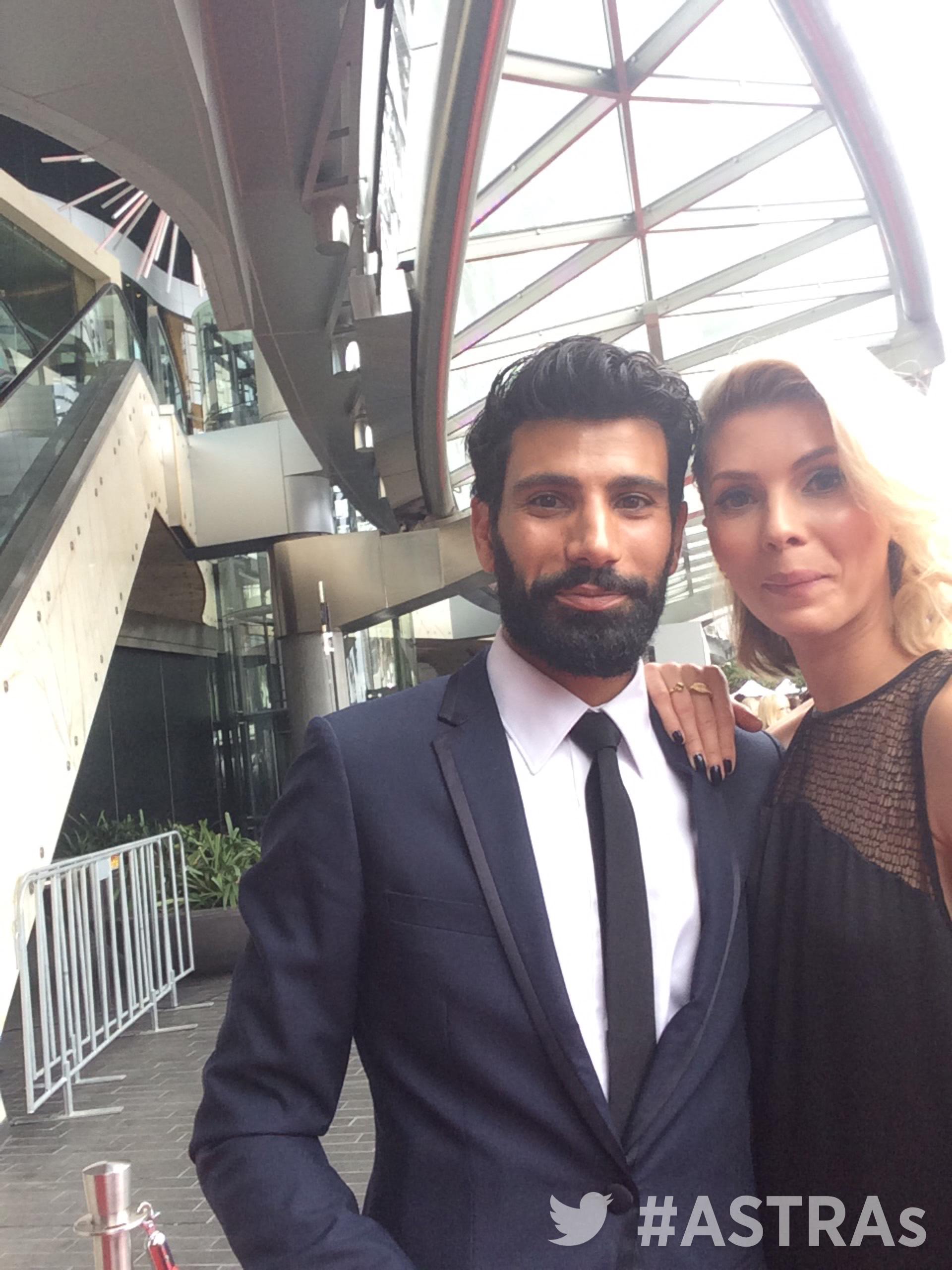 2015 Awards on Twitter: "#ASTRAs red carpet @abbyearl_ and Aldo Mignone from @aptch7 on @sohotvau http://t.co/11q1iajAMp" / Twitter
