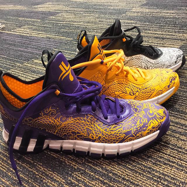 penny10654's tweet photo. @jlin7 (IG)Thanks @adidashoops for unleashing the 🐉Dragon Pack🐉!! #threestripes #yearofthedragon #crazyquick2.5 http://t.co/WWM1Up299M