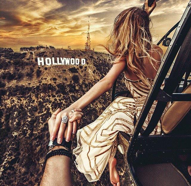 globalfgridca's tweet photo. Our favorite capturers of adventure @muradosmann &amp; muse @yourleo brings 2 life another breathtaking moment #Hollywood http://t.co/imL76l7aAD