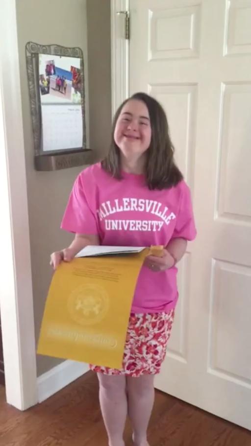 abc27News's tweet photo. A Midstate student fulfills a dream—we'll tell you what's in that letter tonight at 11! @DREAMPrtnrshp @millersvilleu http://t.co/JskiOXq9Gl