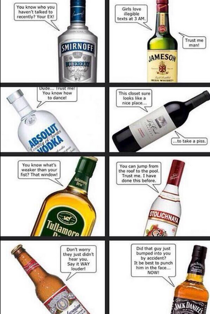 If alcohol could talk