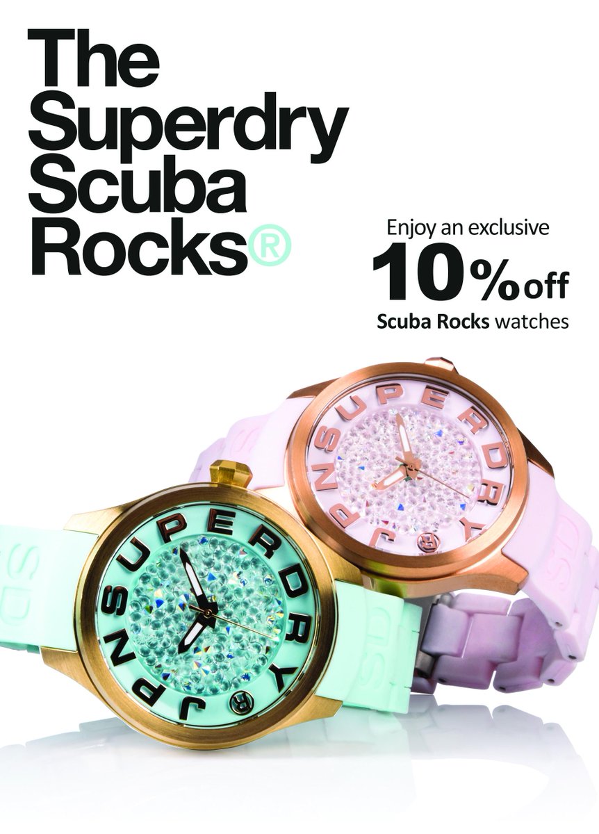 WatchZone_IND's tweet photo. Superdry Women's Scuba Rocks watch. The watch features a stainless steel case and silicone bracelet strap. http://t.co/gXLqfMbPOp