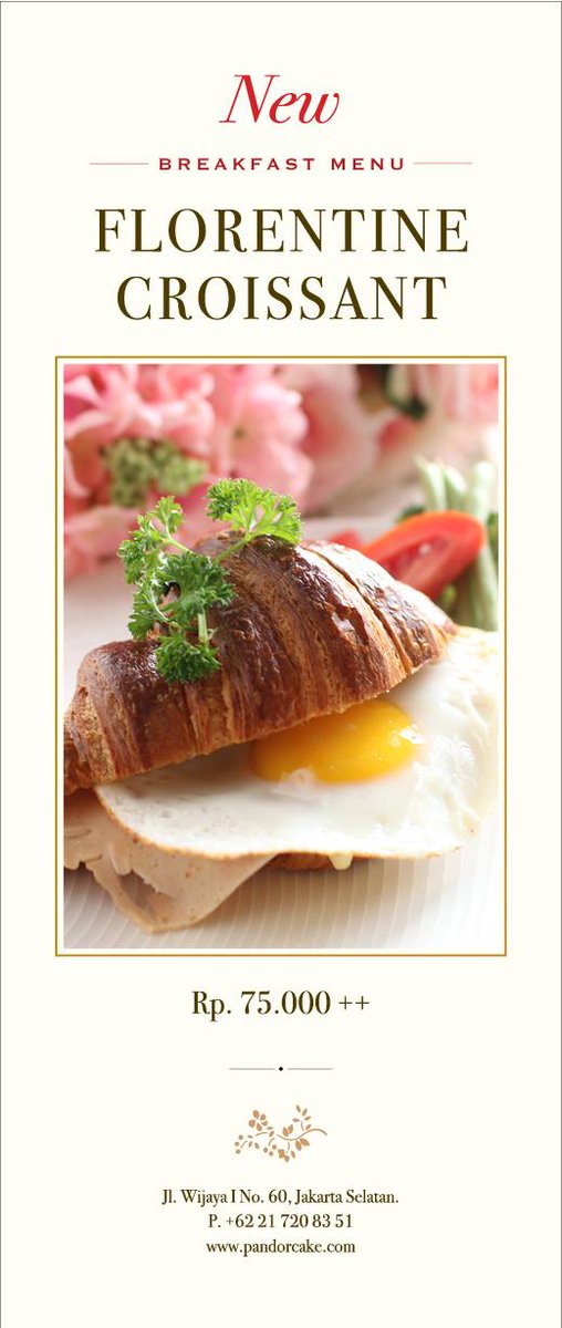 Fill up your day with our Florentine Croissant Breakfast#PandorWijaya