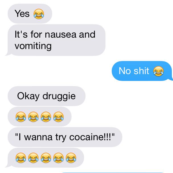 Can't fuckin breathe right now 😂😂😂 @Dat_Medic_Guy thinks I'm a drug head