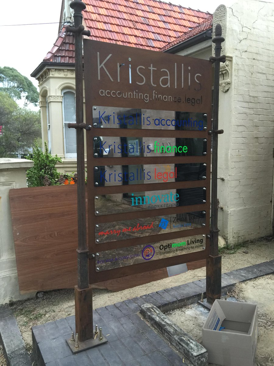mnaandrew's tweet photo. Thrilled with our new office sign! #leichardt #accounting http://t.co/eF8nu0bmB8