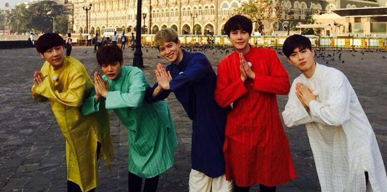 KYUindonesia's tweet photo. [HQ PIC] 150312 MyloveKBS Twitter Update - Kyuhyun and his Kyuline in India! [2P] [via: 13elieveSG] http://t.co/8IKBSXIpjh