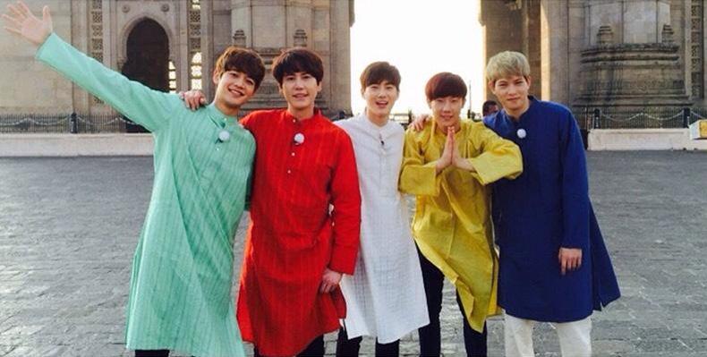 KYUindonesia's tweet photo. [HQ PIC] 150312 MyloveKBS Twitter Update - Kyuhyun and his Kyuline in India! [2P] [via: 13elieveSG] http://t.co/8IKBSXIpjh