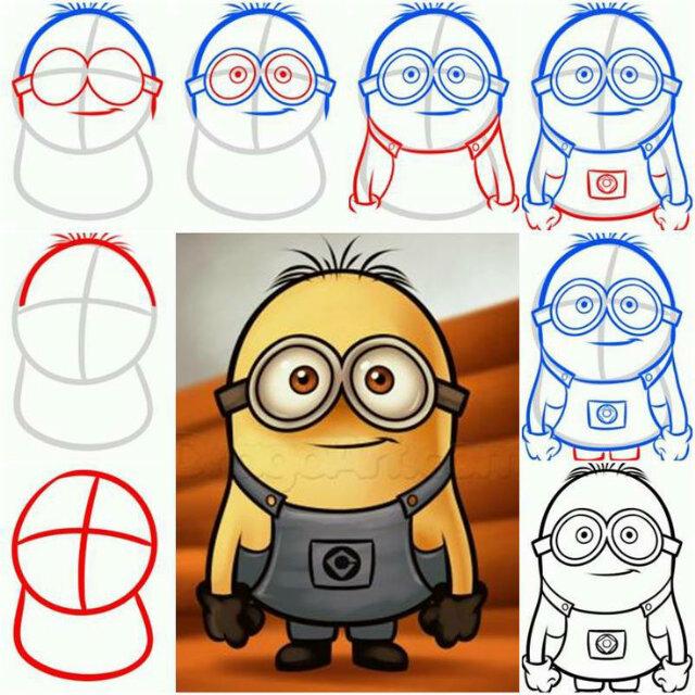 KRE4TIF's tweet photo. Step by step menggambar minion. #Kreatif http://t.co/Wz0PjPMzUC