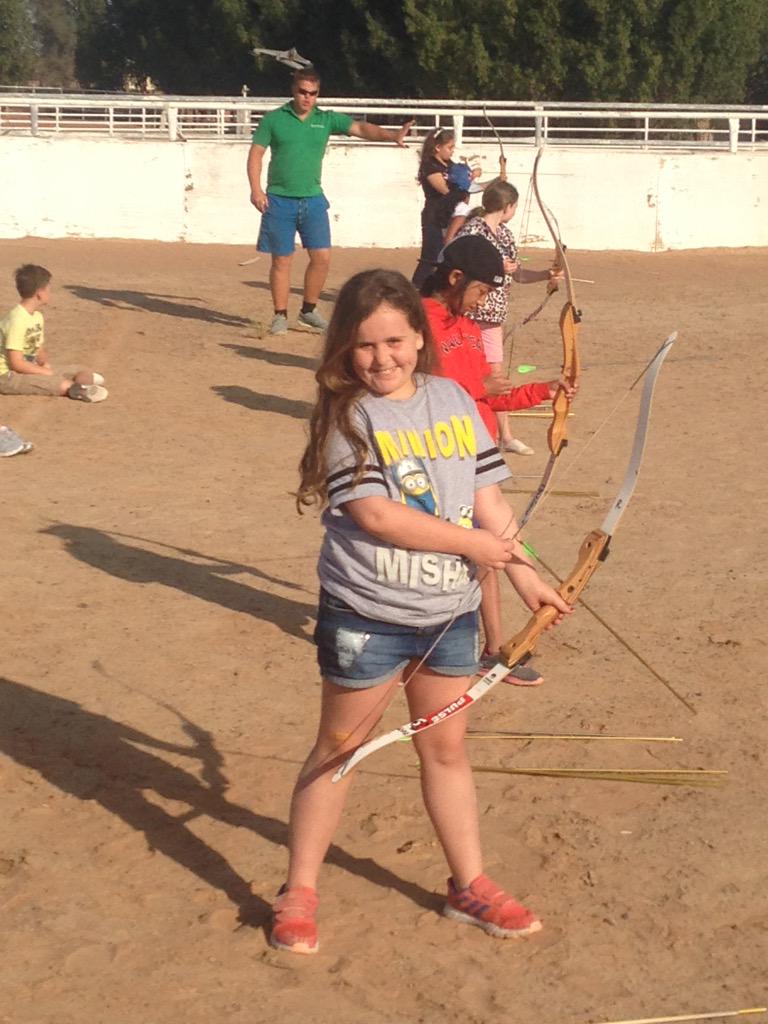 EcoventureWSO's tweet photo. Archery in full swing this morning http://t.co/lNwwcXN5Wo