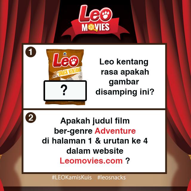 Movielovers! ini ya pertanyaannya,jgn lupa jwb dgn mention+hashtag.Kunjungi leomovies.com utk update terbaru
