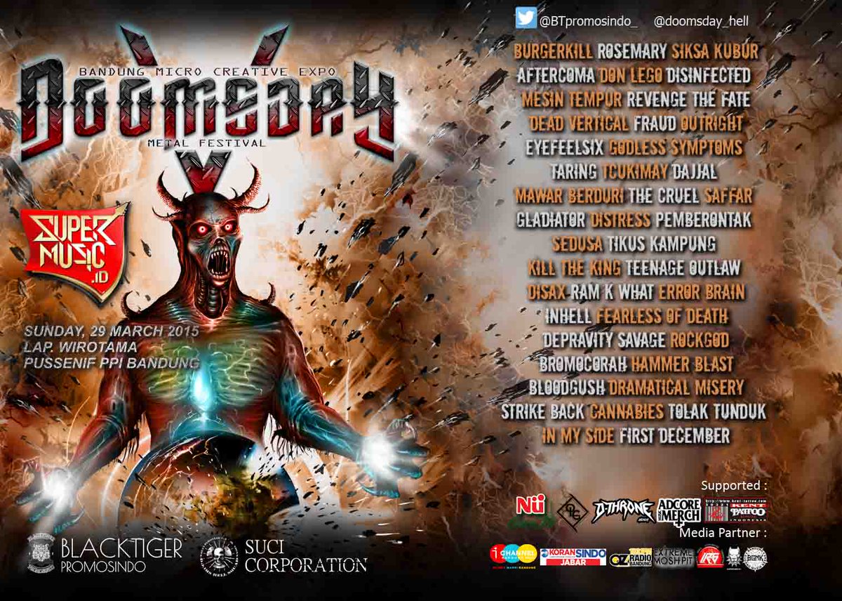 DOOMSDAY_hell's tweet photo. Jangan lupa!
29 Maret 2015 #DOOMSDAY5
Lap.pussenif PPI Bdg
segera beli ticketnya.
@BTpromosindo_ http://t.co/IDjJuLRkAs