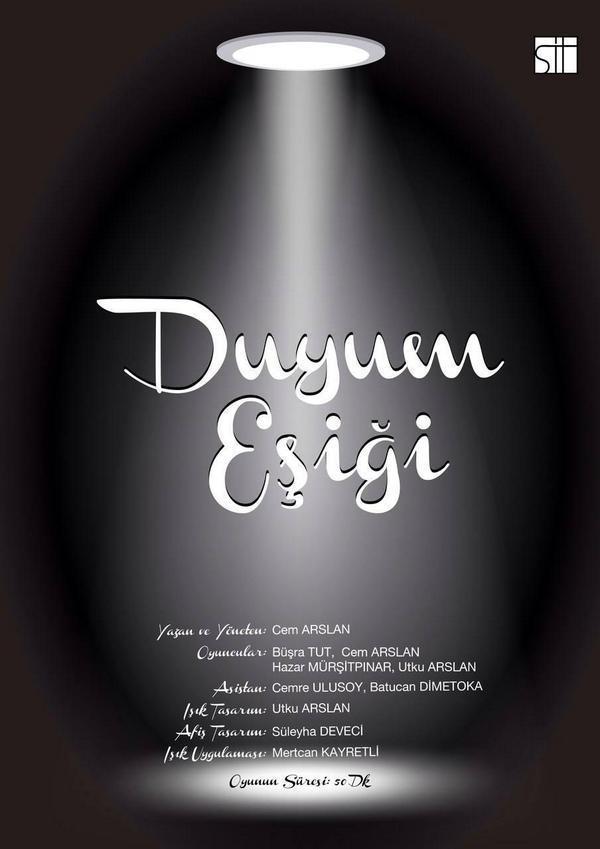sanartistan's tweet photo. 'Tiyatro Sit' ile 'DUYUM EŞİĞİ' bu akşam (12 Mart) 20:30'da Bisahne'de http://t.co/K9uOoyERHr @sanatistanbulda http://t.co/K2TFDF0pEs
