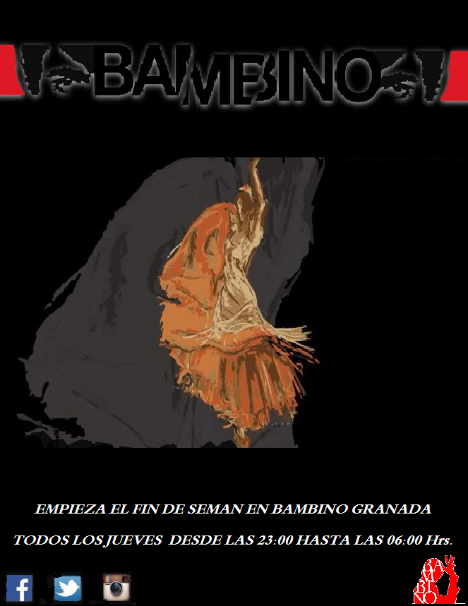 bambinogranada's tweet photo. Buenos dias Bambinos!! Por fin es #jueves esta noche os esperamos!! #granada #fiesta #juernes #Andalucia #spain http://t.co/B3HlfZKnoY