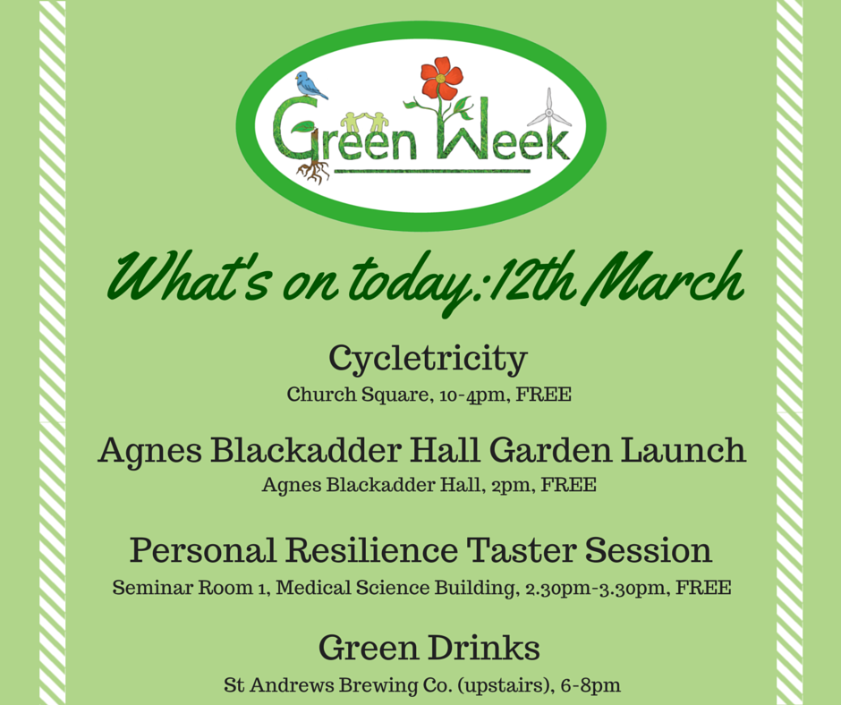 GreenweekStA's tweet photo. #Cycletricity is back! Watch the @SaintsSport clubs battle it out, or chill out at @ABHallStA's new garden launch. http://t.co/Dp9MWiOxP1