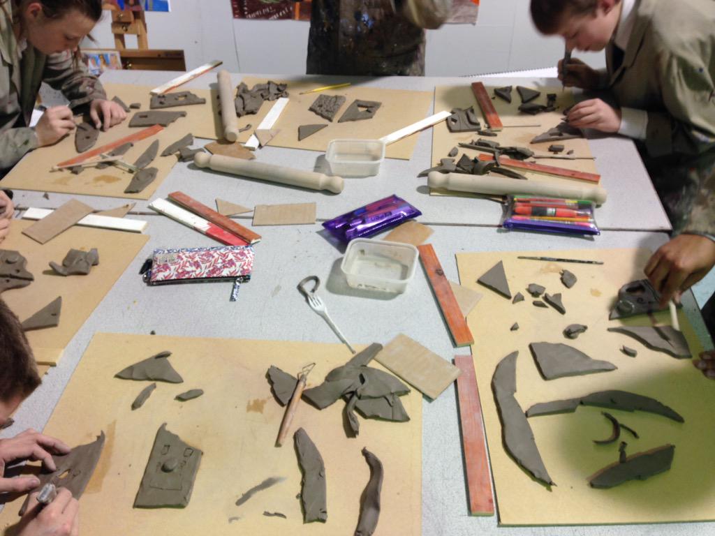 Year 9 Hundertwasser &amp; Gaudi inspired clay sculptures <a href="/FelstedSchool/">Felsted School</a>