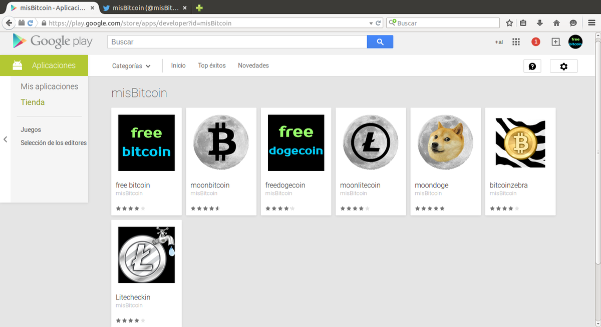 misBitcoin's tweet image. The best android app #faucets
play.google.com/store/apps/dev…
#bitcoin #dogecoin #litecoin