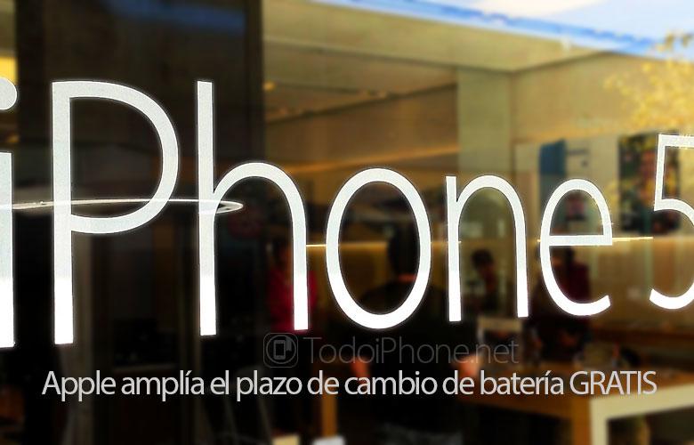 Todo_iPhone's tweet photo. Apple amplía el período para cambiar GRATIS la batería defectuosa de los iPhone 5 http://t.co/0JSw8LZ0OI http://t.co/3HSOdbT5P9