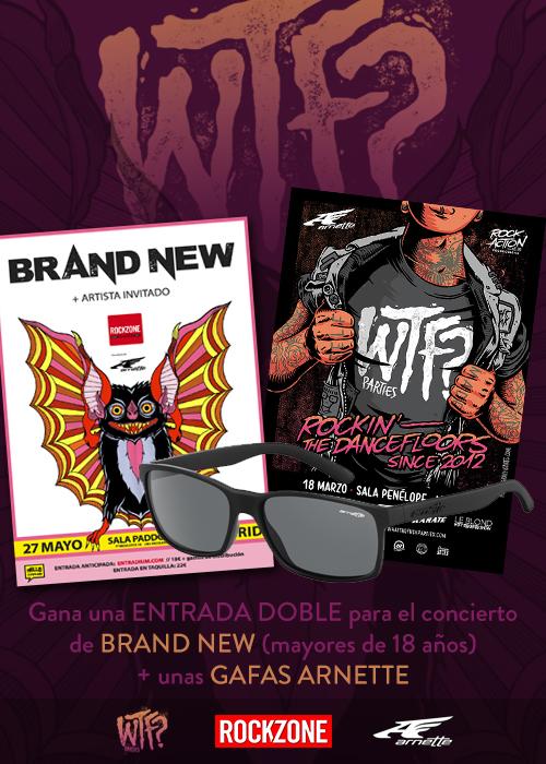 ¿Quieres conseguir una ENTRADA DOBLE para ver a <a href="/brandnewrock/">Brand New</a> en Madrid + gafas <a href="/Arnette/">Arnette</a>? bit.ly/wtfbrandnew