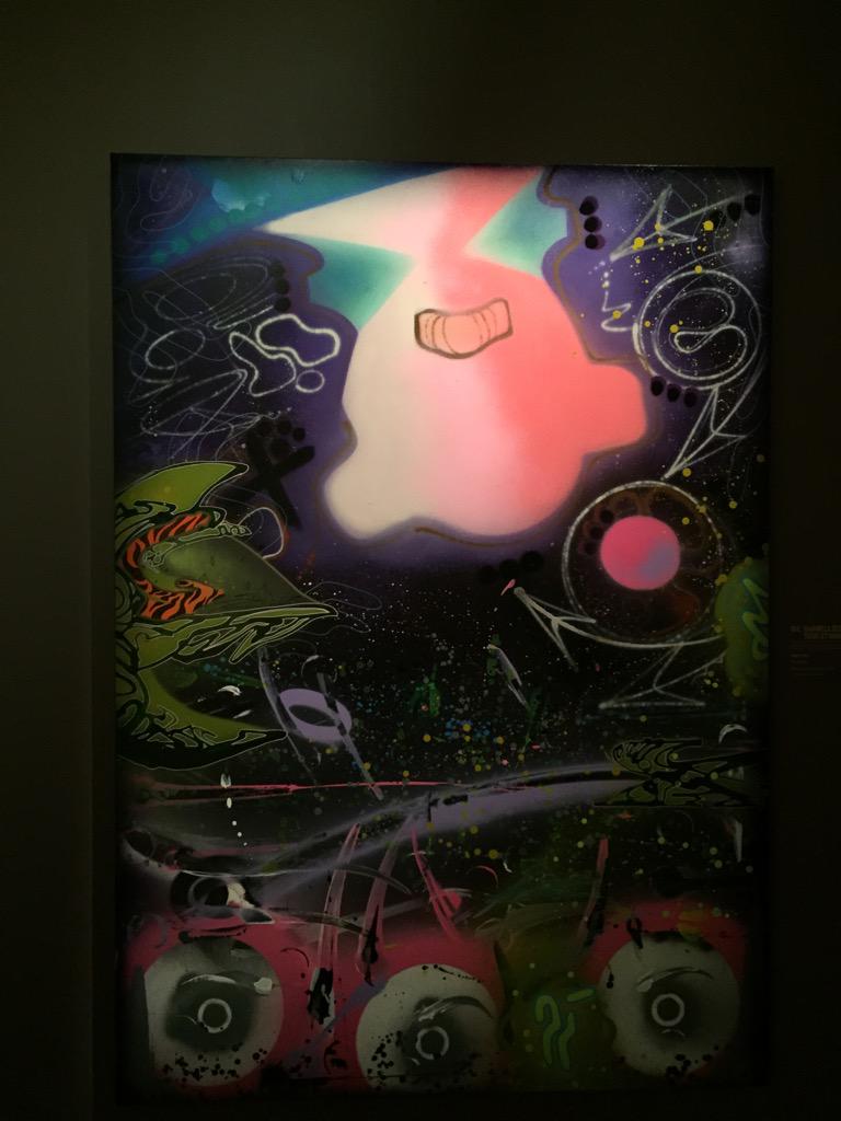 Tygenia's tweet photo. #Toxic, un des Maîtres du #Pressionisme contemple les œuvres majeures de ce mouvement. @75Pinacotheque #streetart http://t.co/x6mmb4lhns