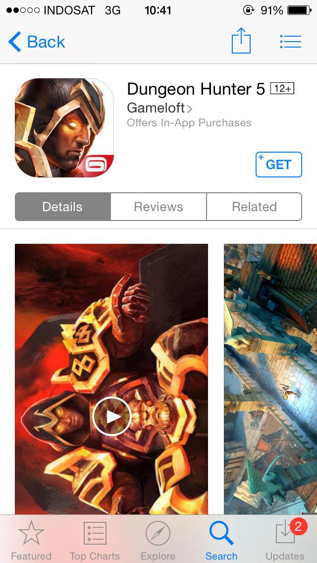 dungeon hunter 5..game keren nih guys..free pula ☺️ #iSemApps