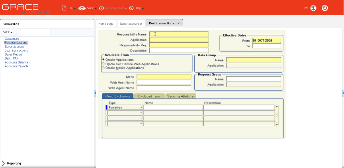 OracleGRACE's tweet image. How many Oracle Forms are you using? GRACE allows you to put your mostly used in Favourites for easy access!