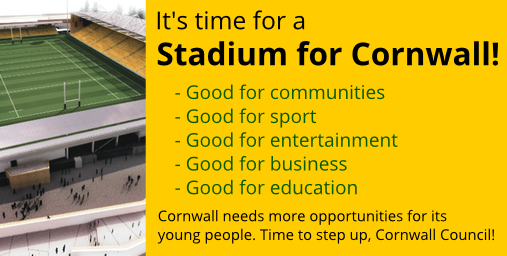 YesCornwall's tweet photo. A #StadiumForCornwall is an opportunity we can't afford to miss. Show your support today! @Stadium4Cornwll http://t.co/4WYVA3hxBY