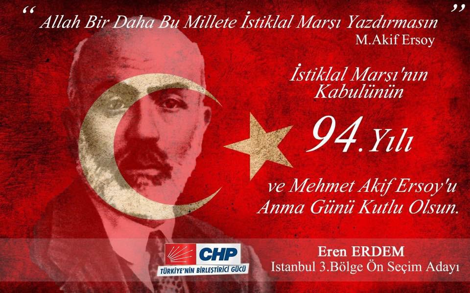 frekanstr_'s tweet photo. Milli Şairimiz Mehmet Akif Ersoy'u rahmetle anıyor,İstiklal Marşı'nın kabulünün 94.yılını kutluyorum. http://t.co/TKj16sVQD1