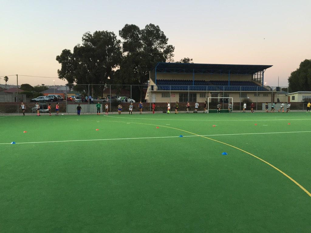 Bellville ladies doing a bleep test #fitness #hockey