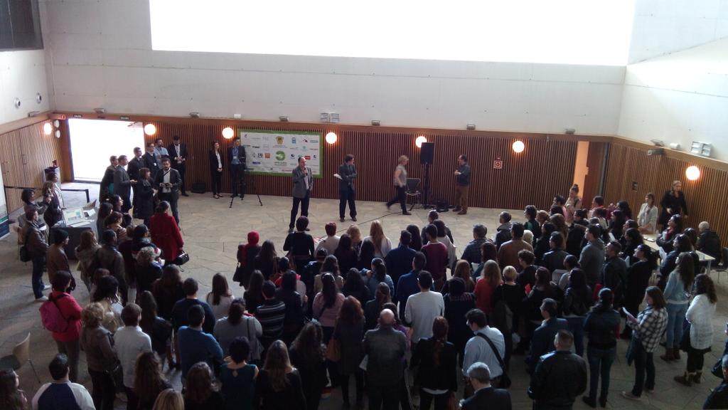 senocupa's tweet photo. @vmaritorres, alcalde de #SantaEulària da la bienvenida a los participantes de la jornada. ¡Mucha suerte a todos! http://t.co/C5RdD2SMRY