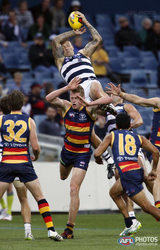 AFLphotos's tweet photo. Welcome back @mitchjclark ! Huge grab down @GeelongCats #NABChallenge http://t.co/Mpd1z4dBtn