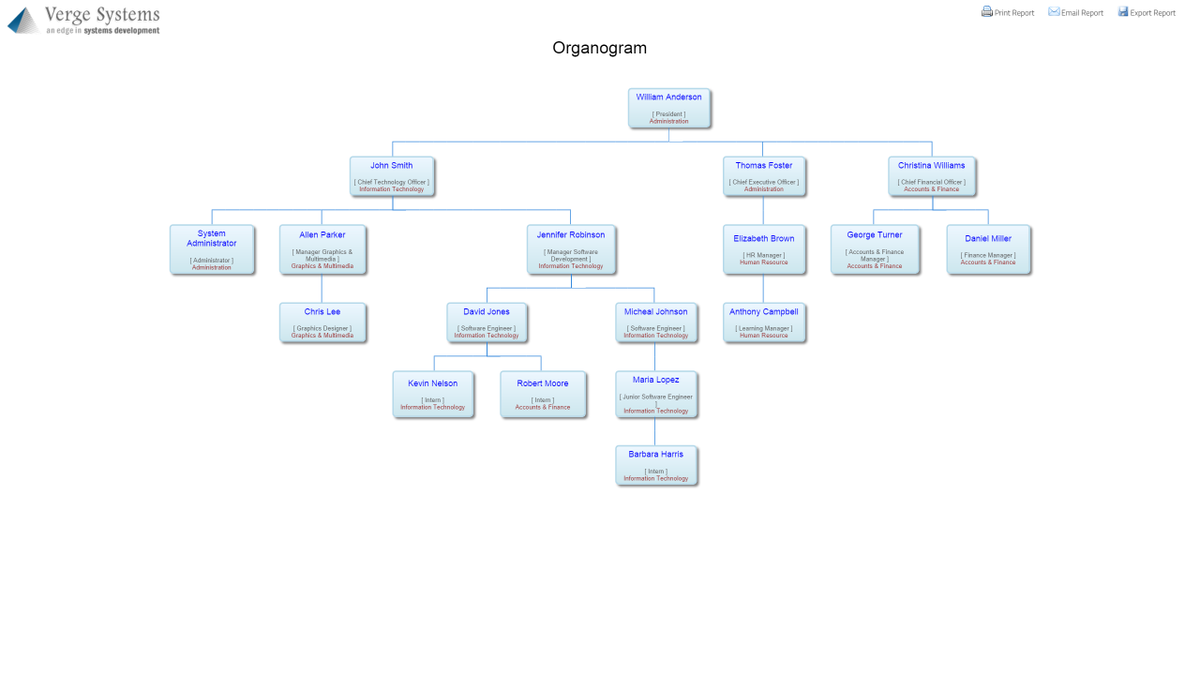 Saas Organizational Chart