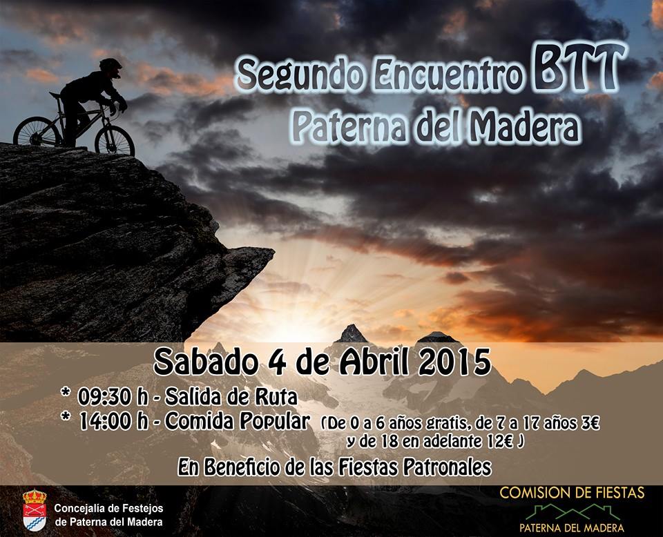 Aún no te has reservado el sábado 4 de abril?Recuerda que ese día tenemos una cita en #Paternadelmadera #Bicialmuerzo
