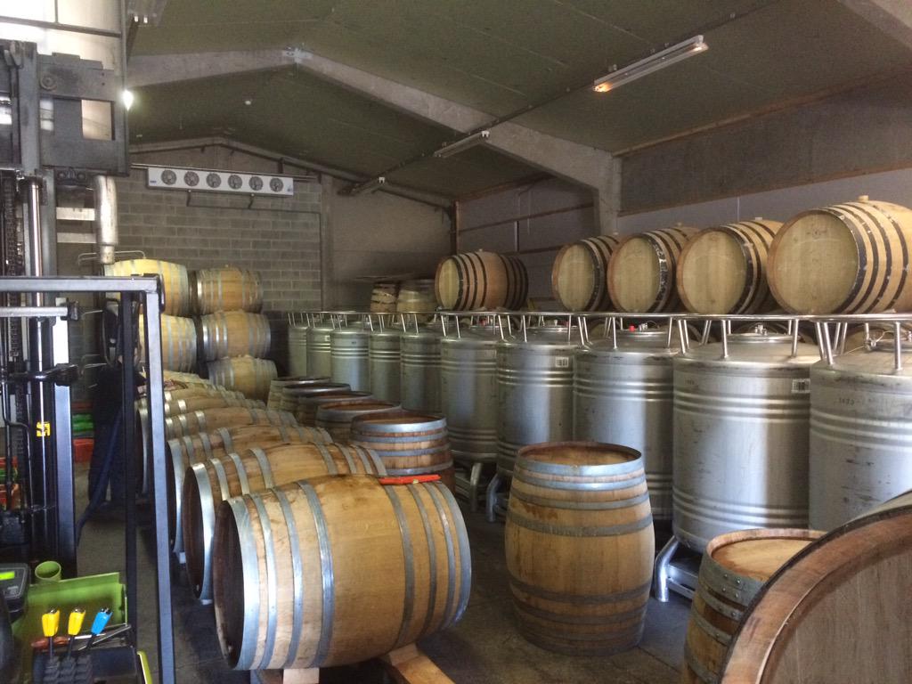 Delivery of 120 hl wort from Lindemans today, 30 barrels to fill ! #lambic #gueuze