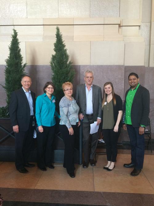 BioNexusKC's tweet photo. BioGENEius judges @UnionStationKC early this morning judging STEM posters across the region @BioKansas http://t.co/3mIGoijbgU
