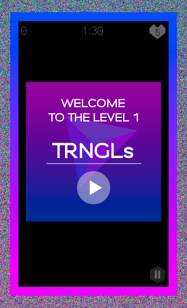 TRNGLgame's tweet photo. Hey there! We are on our way to launch TRNGLgame. It's a visual geometrical experience #TRNGL #ios #gamedev #design http://t.co/OOkh9VyQmo