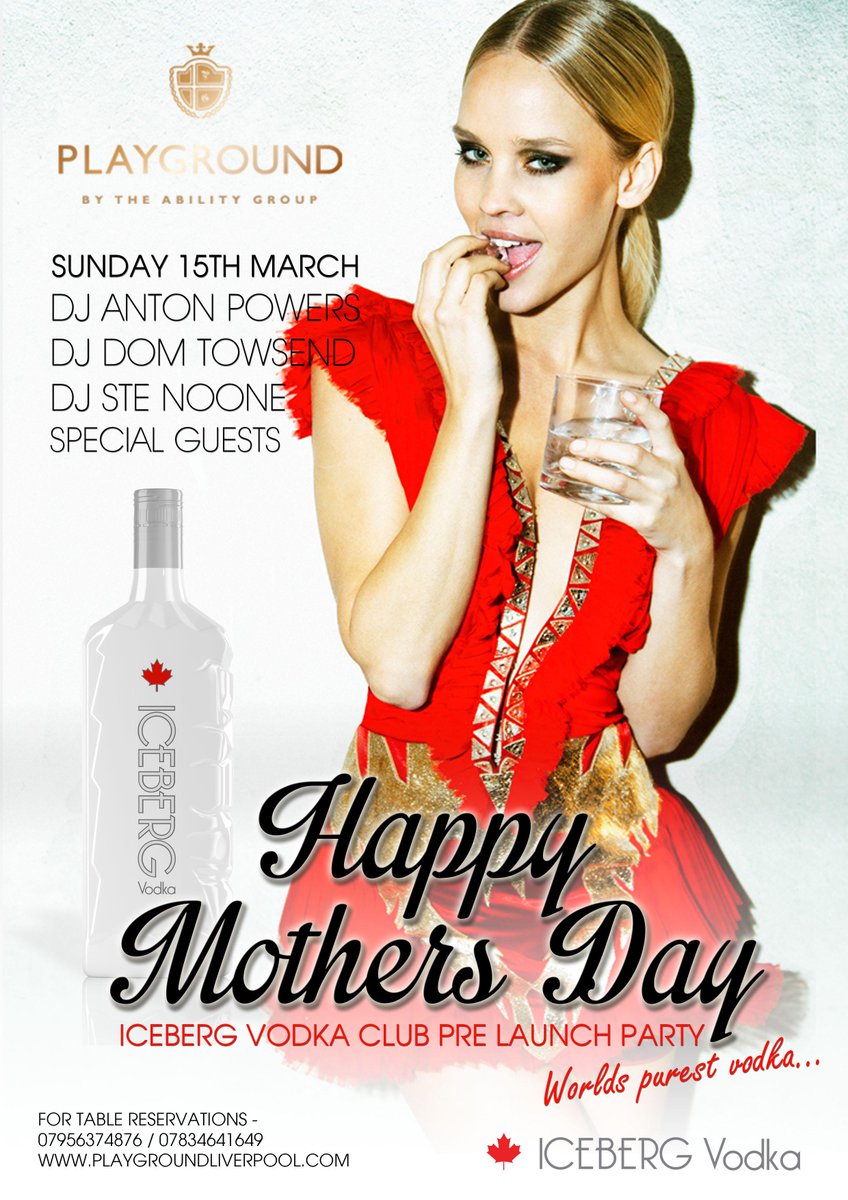 ICEBERGWaterVdk's tweet photo. #IcebergVodka pre launch at the Hilton's #Playground in Liverpool this Sunday! @IcebergVodkaUK @PlayGroundL1 http://t.co/bQlLX1DRAB