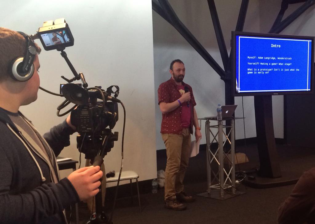 sinista4real's tweet photo. The legendary Adam Lanbridge @MissTakeGame talking NOW @EGX developer sessions! #interesting @RisingStarGames http://t.co/2LCzXL4HMO