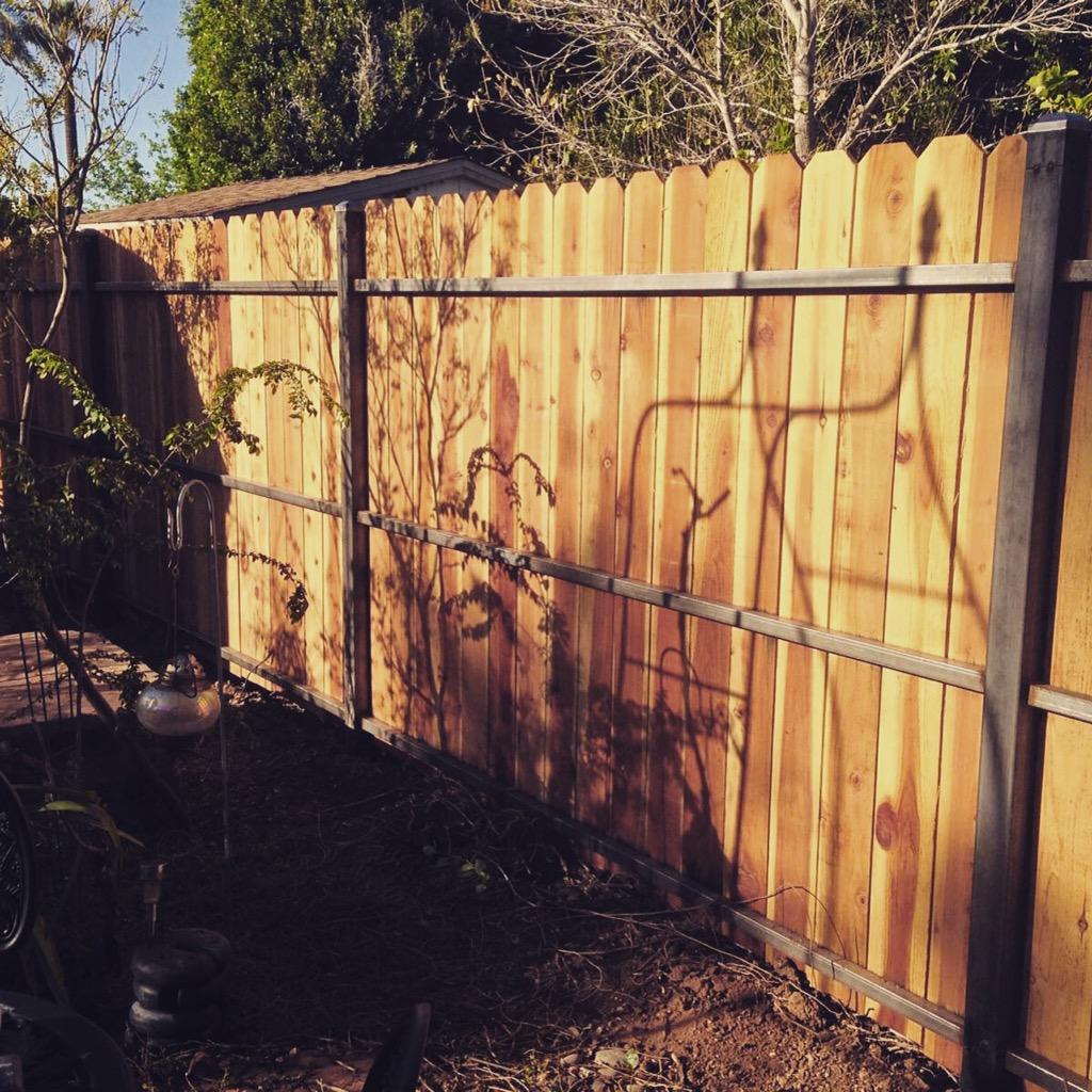 Redwood Fence Create and Install.  Beautify your yard today with your own custom Oxide fence!