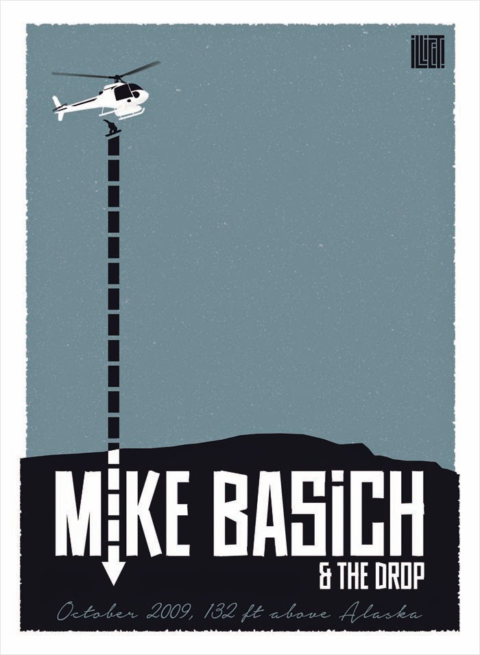 The Mike Basich Heli Drop Gig Poster blag.illicitsnowboarding.com/2015/03/the-mi…