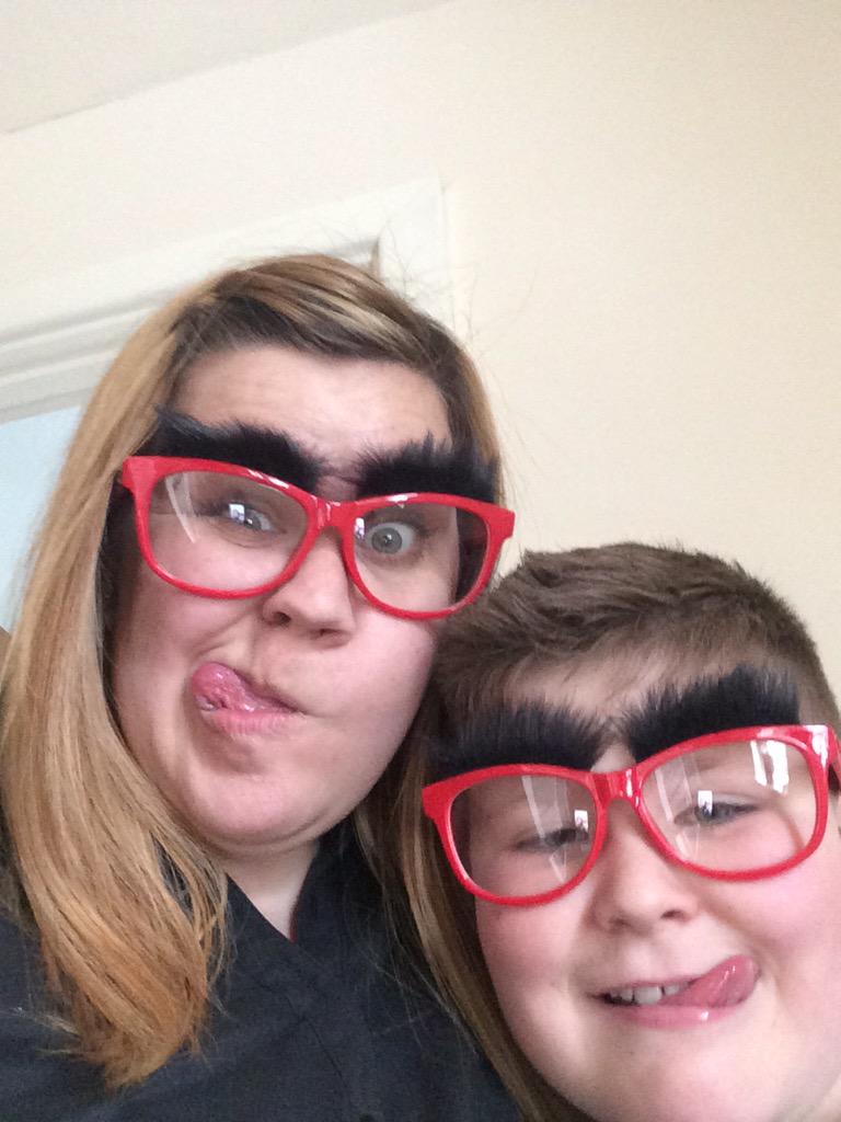 emmacory85's tweet photo. Me and my son making our faces funny for money #ComicRelief http://t.co/2SYQAQr0O5