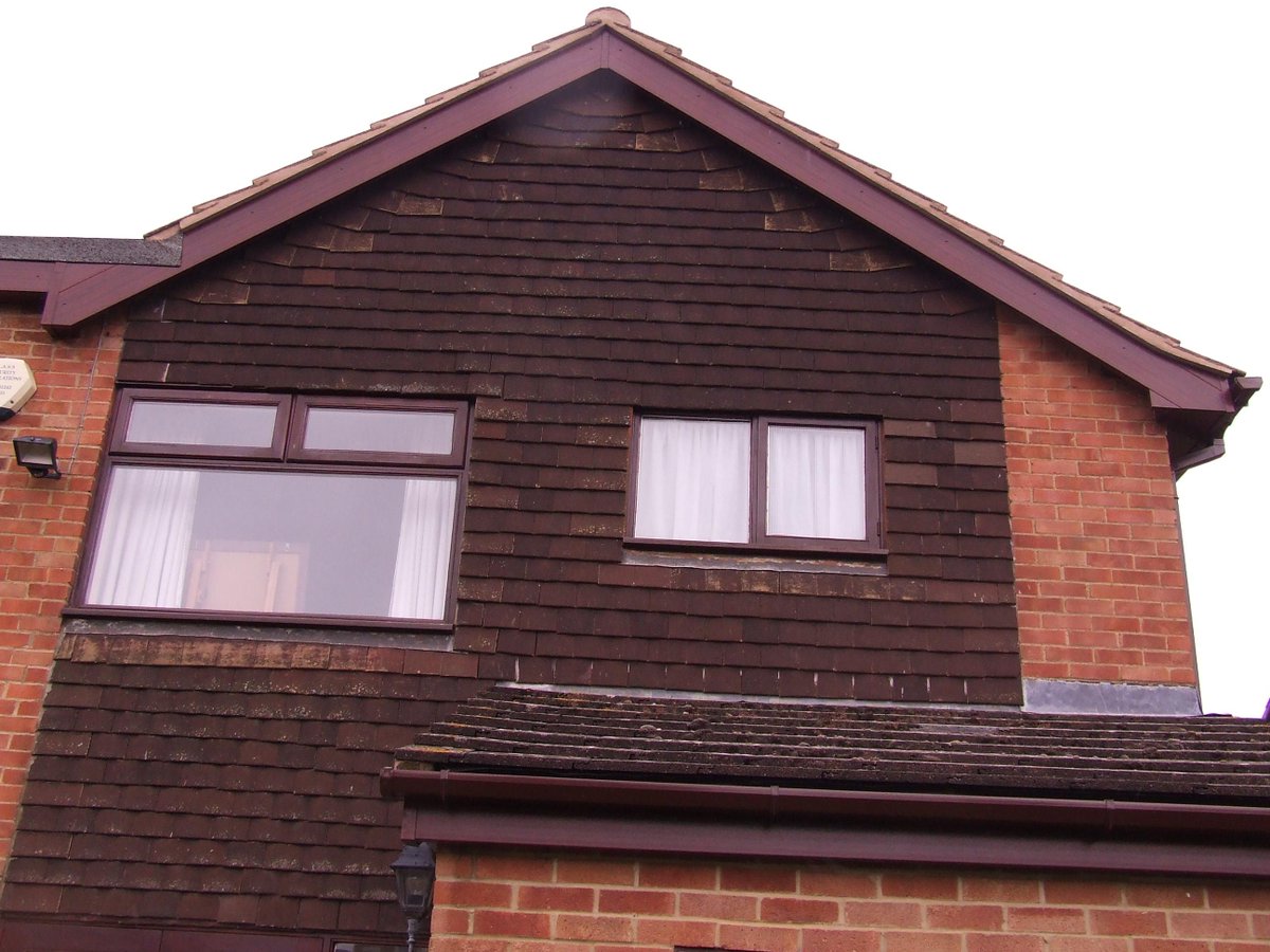 CGCladdingLtd's tweet photo. Stunning Mahogany Full Roofline Replacement http://t.co/N5wWULmfRQ