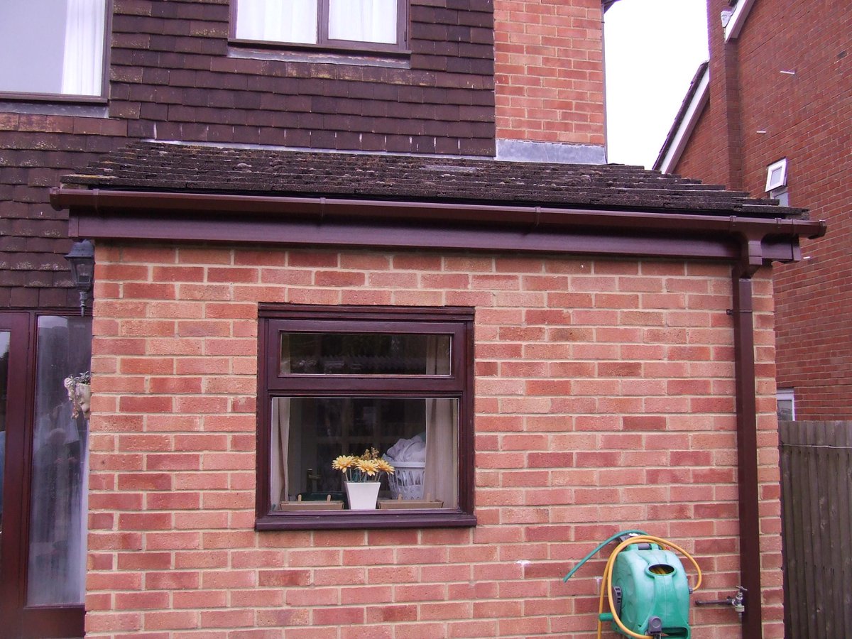 CGCladdingLtd's tweet photo. Stunning Mahogany Full Roofline Replacement http://t.co/N5wWULmfRQ